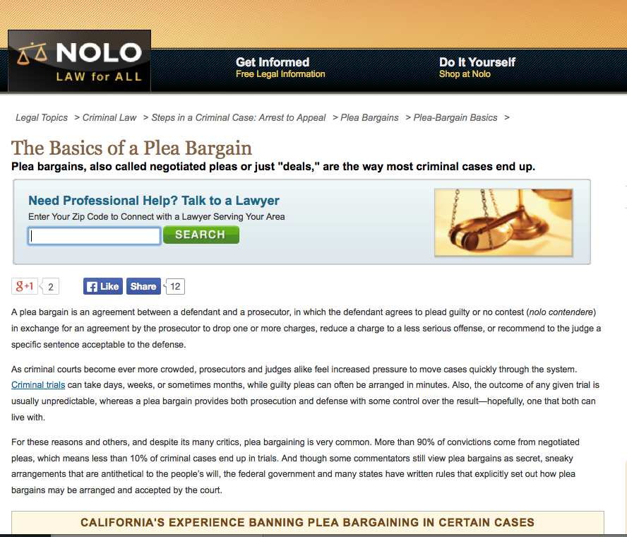 How To Understand And Negotiate A Plea Bargain