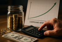 Compound Interest Growth stock illustration. Illustration of planning ...